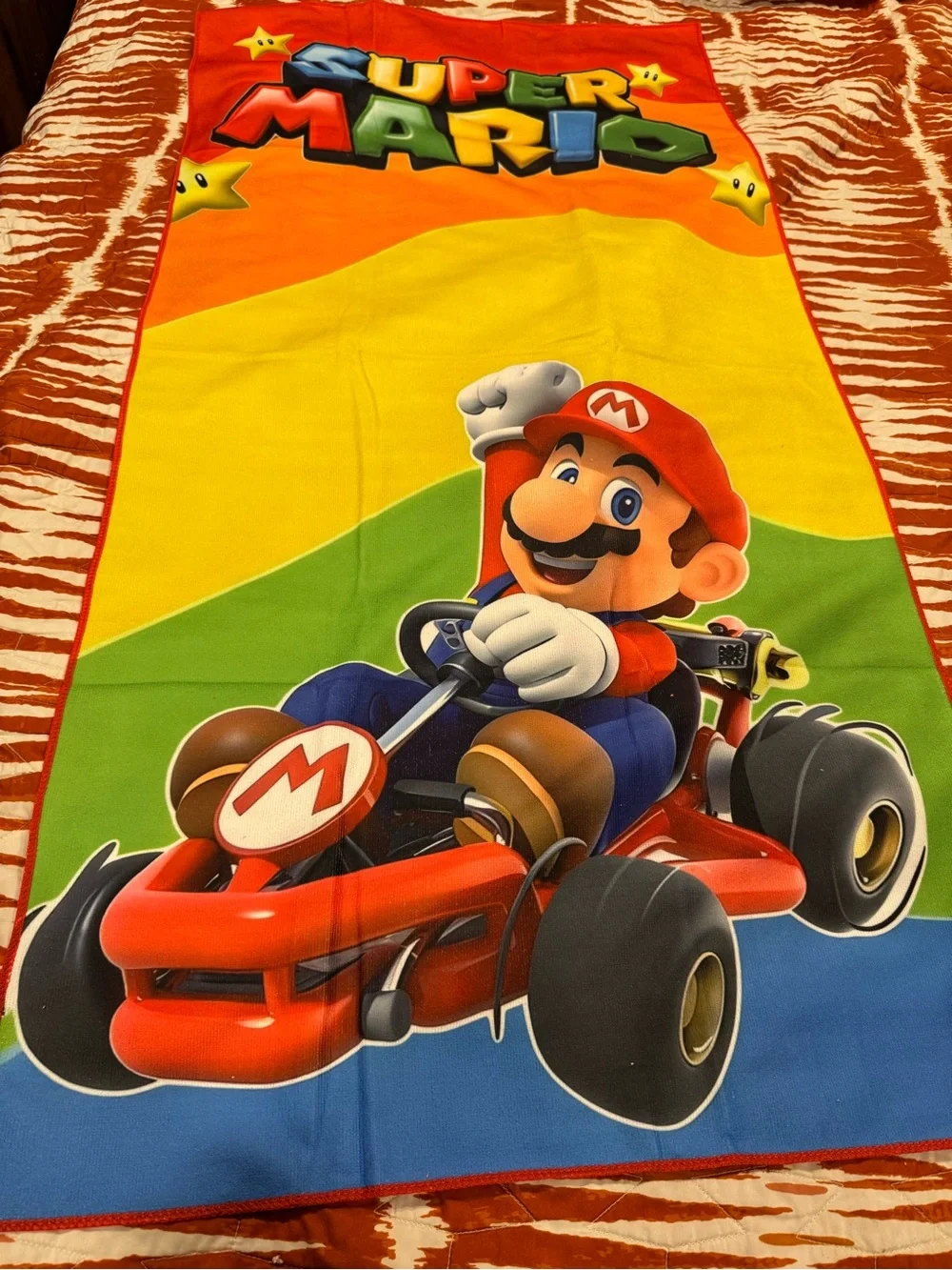 Nintendo Kids Beach Towel - Red, Yellow, Green, Blue